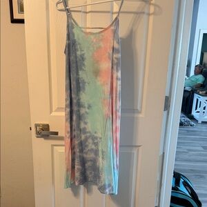 Tie-Dye Spaghetti Strap Dress
